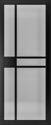 Internal Dalston Black (TINTED GLASS) Pre-Finished Door