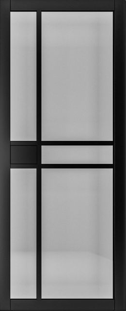 Internal Dalston Black (TINTED GLASS) Pre-Finished Door