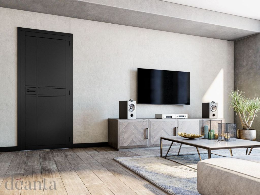 Internal Dalston Black Pre-Finished Door - Image 2