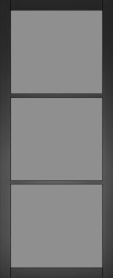 Internal Camden Black (TINTED GLASS) Pre-Finished Solid Core Door