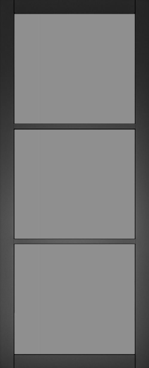 Internal Camden Black (TINTED GLASS) Pre-Finished Solid Core Door