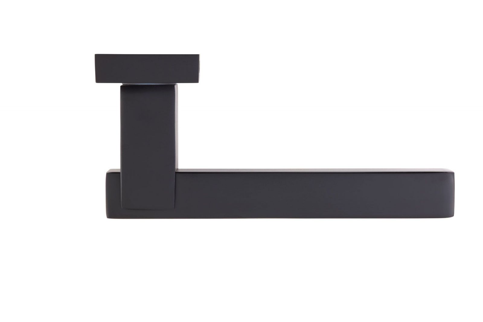 Argo Matt Black Lever on Rose Door Handle (Per Pair) - Image 2