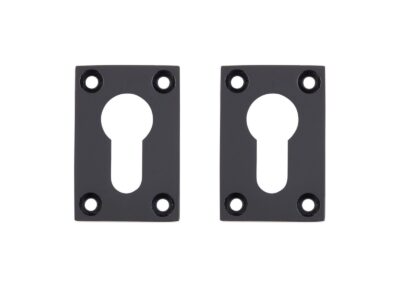 Matt Black Euro Escutcheon (Per Pair)
