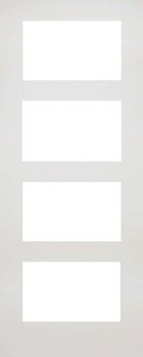Internal White Primed Coventry (CLEAR GLASS) FD30 44mm Solid Core Fire Door