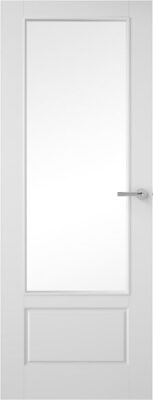 Internal White Primed 5 Panel 3/4 Light (CLEAR GLASS) Standard Core Smooth Finish Door