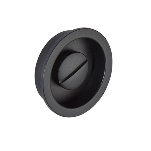 Aries Pocket Door Privacy Handle - Matt Black - LPD - Image 2