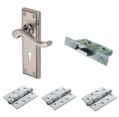 External Lock Pack Satin Nickel Polished Nickel