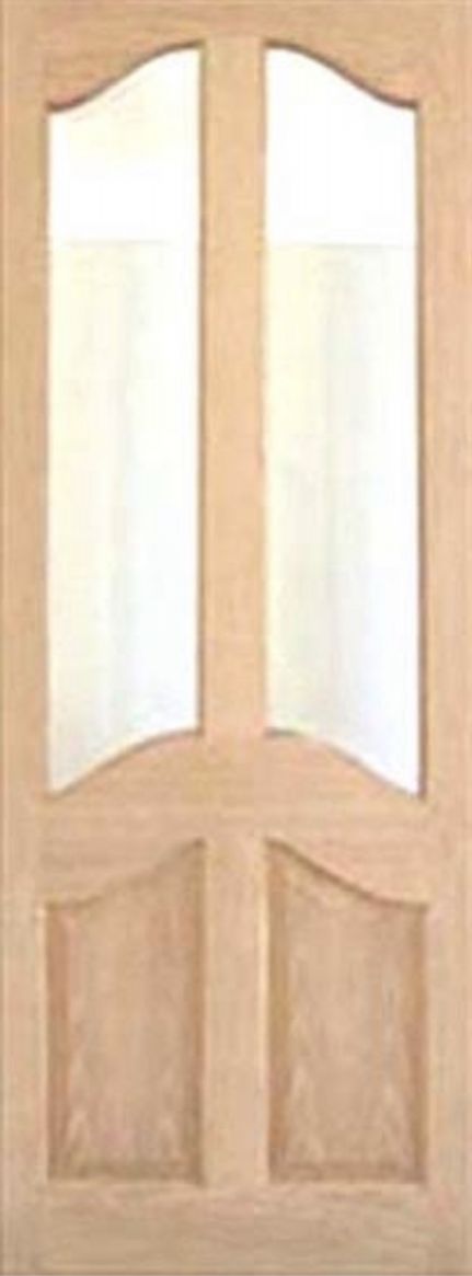 Oak Europa with (CLEAR BEVELLED GLASS) - Unfinished - DG