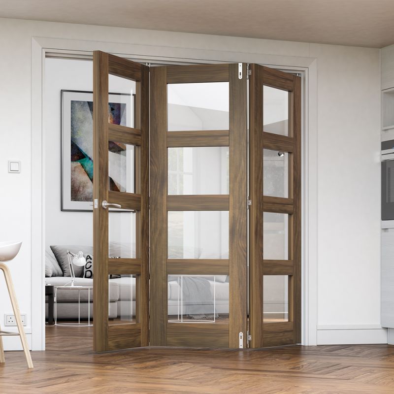 White Internal Primed Folding Door System Divider Kit (Frame Only)