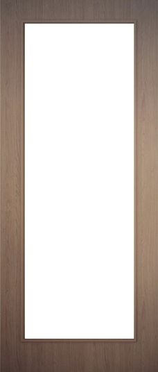Lipped Timber Blank (OBSCURE GLASS) 19G FD30 44mm Fire Door - MB