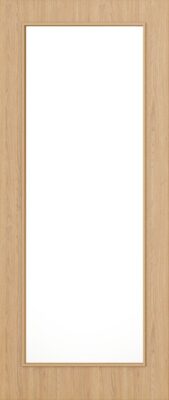 Flush Oak D05 Glazed FD30 44mm Pre-Finished Firedoor - DE
