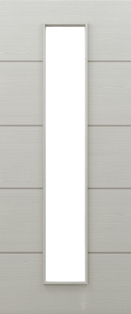 Light Grey Ash with Dark Grey Ash Horizontal Inlays D010 Glazed - FD30 - 44mm - Prefinished - DE