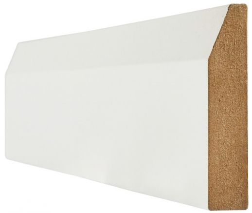 White Chamfered Skirting Pack - Primed - LPD