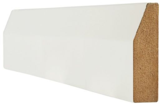 White Chamfered Architrave - Primed - LPD