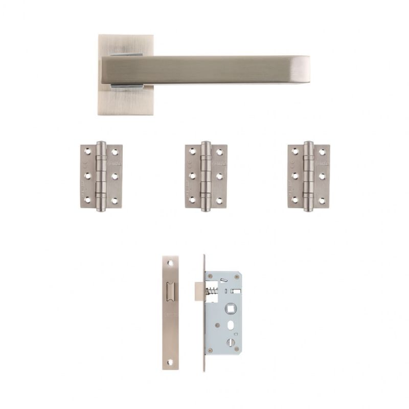 Argo Satin Nickel Chrome Slim Latch Kit - DE