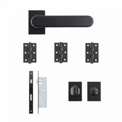 Juno Matt Black Slim Bathroom Kit - DE