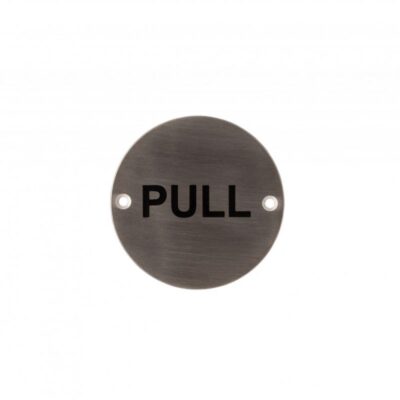 3 inch Round Steel Pull Sign