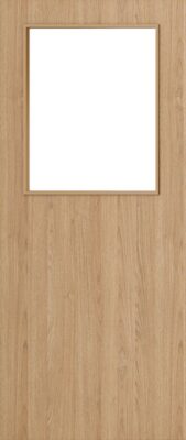 Internal Flush Oak Option 01 Glazed Pre-Finished FD30 44mm Fire Door