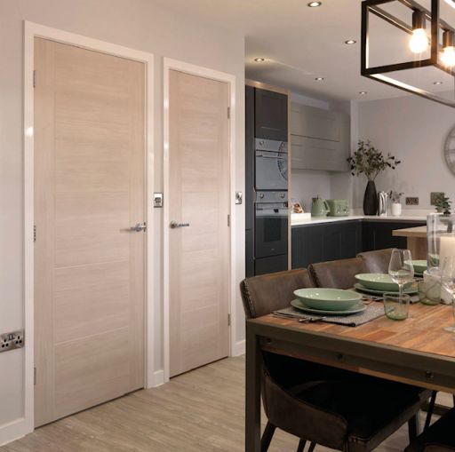 Internal Laminate Tigris Ivory Pre-Finished Door - Image 2