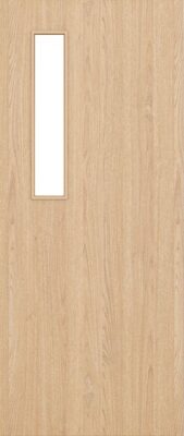 Internal Flush Oak Pre-Finished 08 Glazed FD30 44mm Fire Door