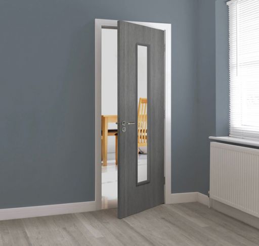 Internal Pintado Grey (CLEAR GLASS) Painted Door - Image 2