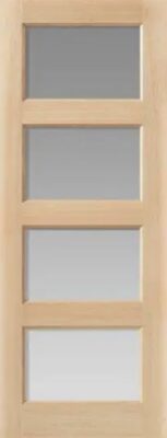 Oak Pattern 50 Mersey (CLEAR GLASS) FD30 Un-Finished - DG