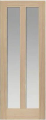 Internet Oak Pre-Finished Vermont (CLEAR GLASS) Door