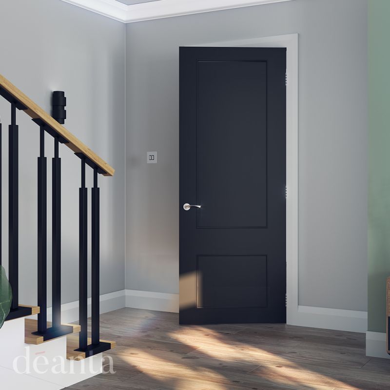 Internal Black Sandringham Pre-Finished Door - Image 2