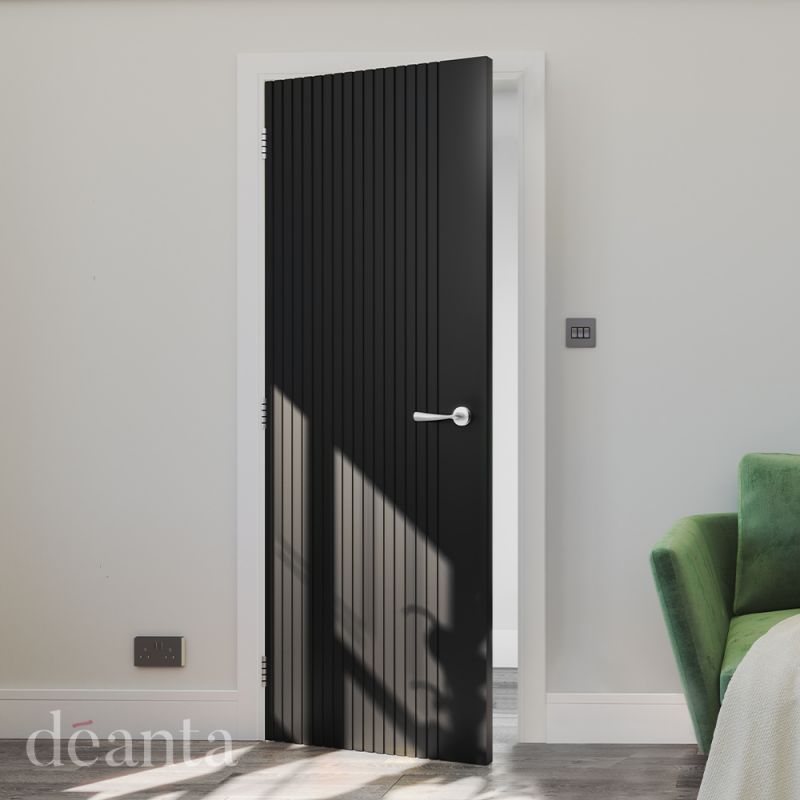 Internal Black Malmo Pre-Finished Door - Image 2