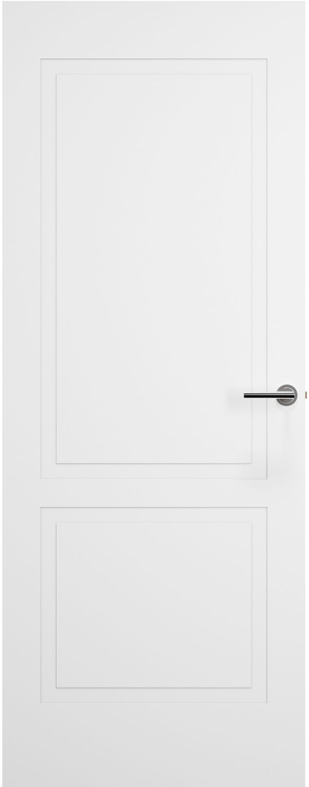Internal White Primed Shallow Embossed 2 Panel FD60 54mm Fire Door