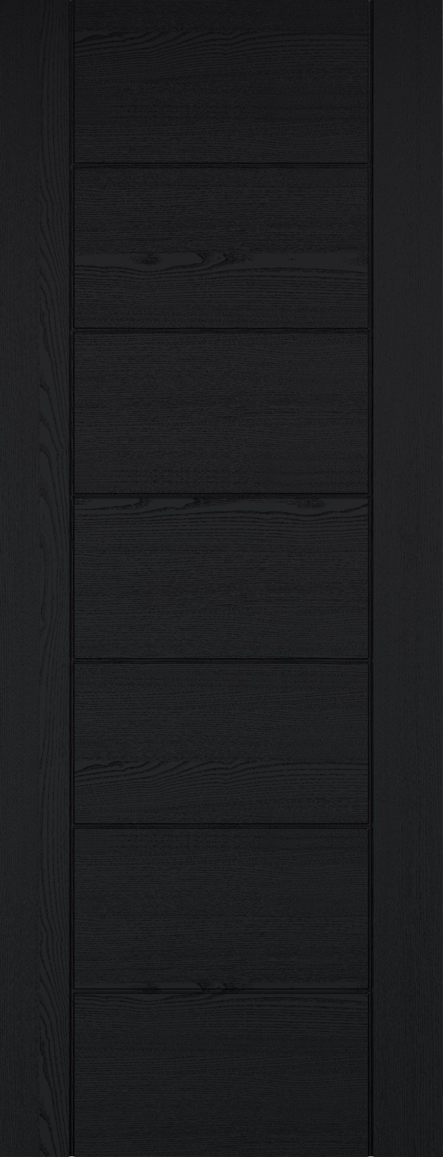 Internal Black Laminate Pre-Finished Linear 7 Panel Semi Solid Core Door
