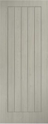 Light Grey Pre-Finished Laminate Cottage Door Semi Solid Core - LPD