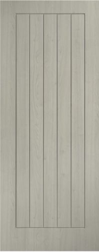 Light Grey Pre-Finished Laminate Cottage  Door Semi Solid Core - LPD