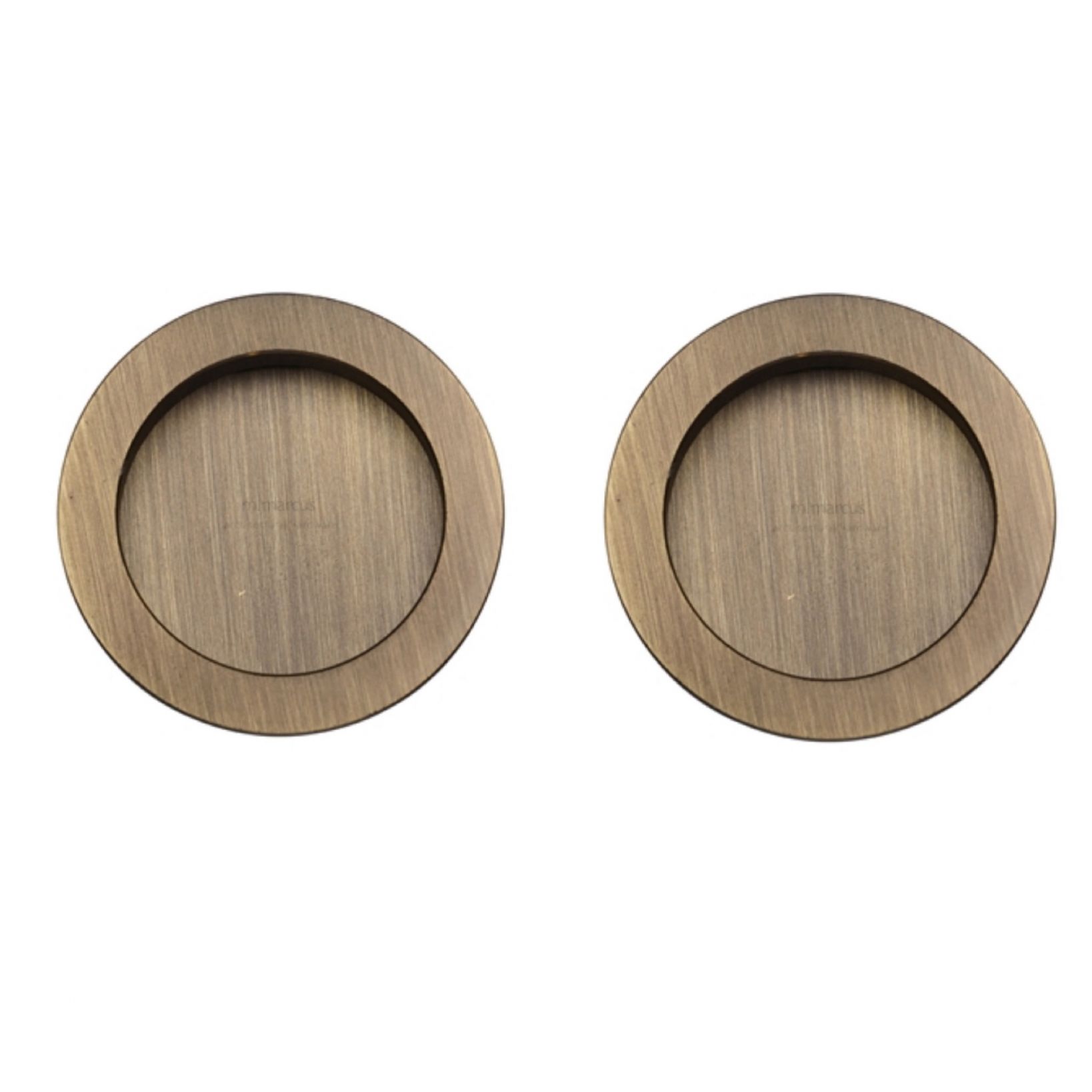 Flush Pull Antique Brass (Per Pair)
