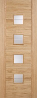 Oak Vancouver (BRILLIANT CUT GLASS) Pre-Finished - Solid Core - LPD