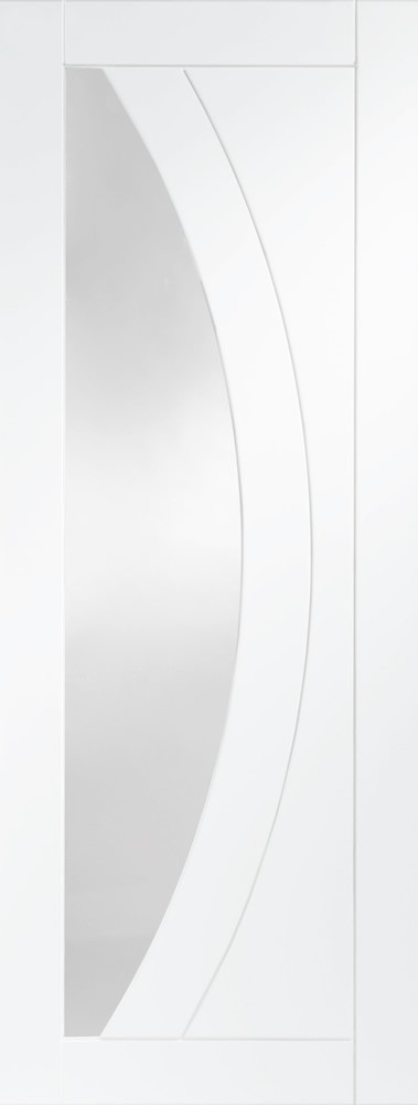 White Primed Salerno Semi Solid (CLEAR GLASS) - XL