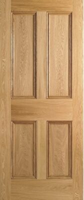 Oak 4P Solid Core Un-Finished Door - LPD