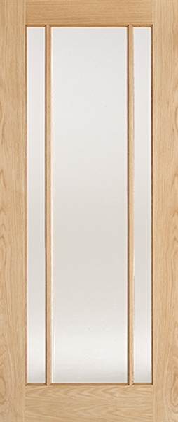 Internal Oak Lincoln (CLEAR GLASS) Un-Finished Door