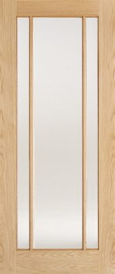 Internal Oak Lincoln (CLEAR GLASS) Pre-Finished Door