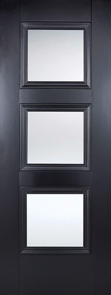 Black Primed Amsterdam (CLEAR GLAS) Solid Core - LPD