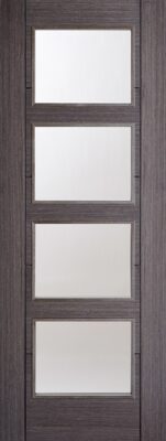 Internal Ash Grey Vancouver (CLEAR GLASS) Solid Core Pre-Finished - LPD