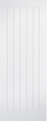 White Primed Mexicano Smooth Finish Solid Core - LPD