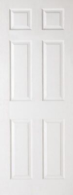 White Primed Textured 6 Panel - LPD