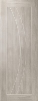 White Grey Laminate Salerno FD30 44mm Fire Door - XL