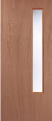 Lipped Timber Blank (CLEAR GLASS) 20G FD60 54mm Fire Door - MB