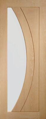 Oak Salerno (CLEAR GLASS) Un-Finished - XL
