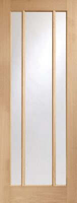 Oak Worcester (CLEAR GLASS) FD30 44mm Un-Finished - XL