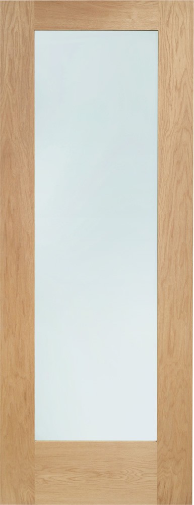 Internal Oak Pattern 10 (CLEAR GLASS) Pre-Finished Door