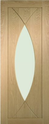 Oak Pesaro (CLEAR GLASS) - Unfinished - FD30 - 44mm - XL