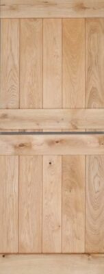 Internal Solid Oak Stable Ledged Un-Finished Door
